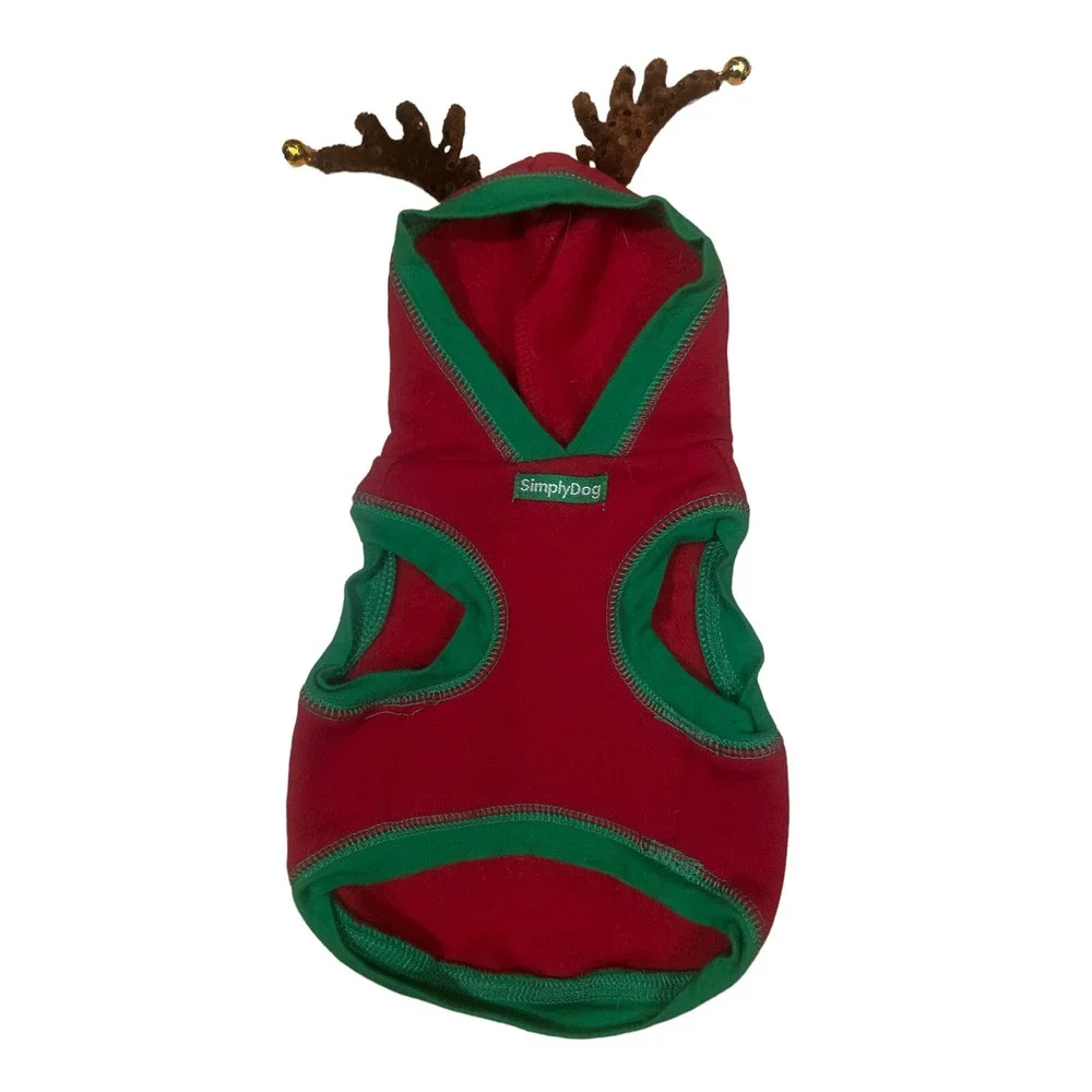 REINDEER for hire XS red dog costume SIMPLY DOG